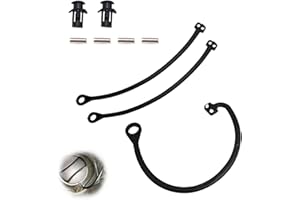 Lumi Zenva Juego de 3 Tapas de Depósito con Cinta de Retención para VW y Audi – Cable de Repuesto para Tapa de Combustible – Fabricado en Elastómero Resistente y Flexible