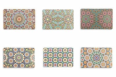 Villa d'Este Home Tivoli Marrakech Lot de 6 sets de table, multicolore, 44 x 28 x 0,1 cm