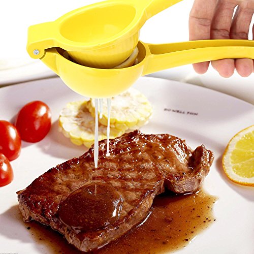 Zitronenpresse, Smacho Prämie Qualitäts Limettenpresse Orangenpresse Zitruspresse Handpresse (Gelb) - 5