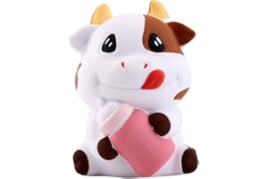 ANBOOR 3.1 "Squishies Mucca Kawaii Bottiglia di Latte Morbido Rallentatore Profumato Animale Squishies Antistress Kid Spremere Giocattoli
