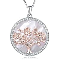 MEGA CREATIVE JEWELRY Collar Árbol de la Vida Colgante para Mujer Regalo Madre Esposa Abuela Joyería Plata 925 con… 11 51DP3XuYSFL. SS200