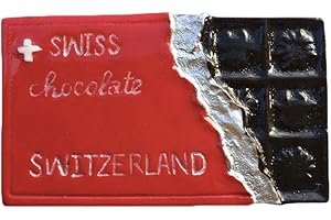 WEDARE 3D Suiza Chocolate Suiza Refrigerador Refrigerador Imán Recuerdos Turísticos Hecho A Mano de Resina Artesanía Pegatinas Magnéticas Inicio Cocina Decoración Regalo de Viaje