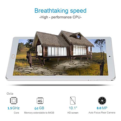 Preisvergleich Produktbild Wafalano New 10.1 inch Original Design 3G Phone Call Android 7.0 8 Core 64GB Tablet PC Computer Metal Shell Dual Card