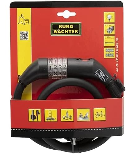 BURG-WÄCHTER, Cadenas à Code, en Fonte, Numero 97 50 SB, Noir BURG-WÄCHTER, Cadenas à Code, en Fonte, Numero 97 50 SB, Noir