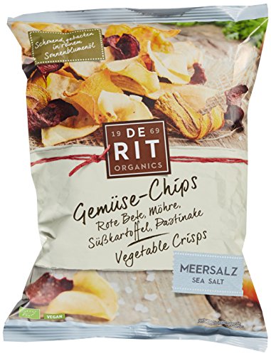 Preisvergleich Produktbild De Rit Gemüse-Chips Meersalz, 5er Pack (5 x 75 g)