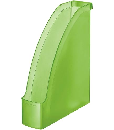 Porte-Revues Leitz A4 Blanc - Organisateur Bureau - Design Moderne - 27.8x30.8x7.8cm