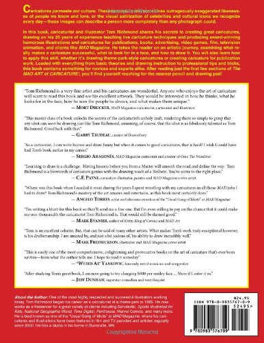 Book's Cover of The Mad Art of Caricature!: A Serious Guide to Drawing Funny Faces