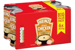 BARGAINSMANIA Heiinz Chicken Soup Big Value Pack 6 x 400g - This Delicious Cream Of Chicken Soup Is Perfect For Lunchtime Or As a Snack.