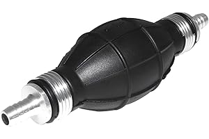 UNIFIZZ 8mm 5/16 Black Primer Bulb Rubber Fuel Pump Transfer Vacuum Fuel Hand Primer Gasoline Petrol Diesel Pump for Marine Boat Accessories