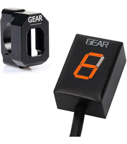 . Daytona Gear Indicator Nano 2 to 8 Speed Black 86533 Motorcycle