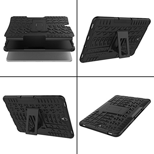 Galaxy Tab S3 9.7 Inch Stand Hülle DWaybox Hybrid Rugged Heavy Duty Hard Back Hülle Schutzhülle mit Kickstand für Samsung Galaxy Tab S3 9.7 Inch 2017 SM-T820 / T825 (Orange) - 2