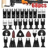 El kit viene con 68 accesorios universales de corte y desbaste, para multiherramientas oscilante diferentes aplicaciones