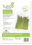 Buena transparencia y brillo Luxos Packaging 330754 00 - Bolsa de vacío gofrada, 20 x 30 cm, 100 unidades
