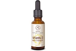 AROMATIKA TRUST THE POWER OF NATURE High Strength Pure Vitamin E 30 ml - Vitamin E Drops - Natural - Cosmetic Base - Vitamin E for Skin Care - for Face - Skin - Hair - Nails - Lips - Beauty