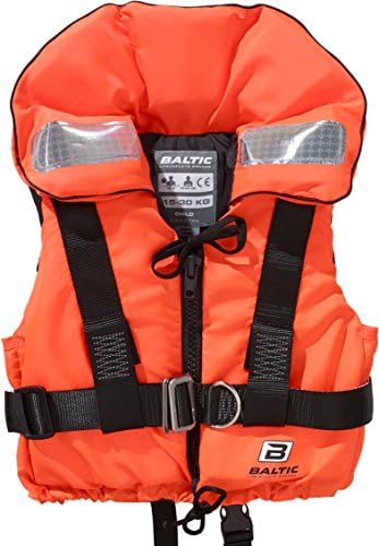 Baltic Kids Reflective 100N Foam Filled Lifejacket - Orange, 0-15 Kg