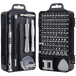 TEC TAVAKKAL Latest PC Repair Screwdriver Set, 110 in 1 Professional Precision Screwdriver Set, Multi-Function Magnetic Repair Computer Tool Kit For Mobiles/Tablets/Glasses/Laptop/PC Gray