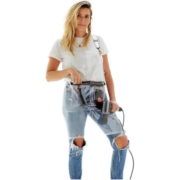 Tablier Transparent Professionnel - Imperméable, Résistant à L'huile - Pour Coiffeurs, Barbiers, Cuisine Et BBQ