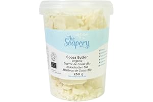 THESOAPERY Manteca de Cacao 250g - Orgánica Cruda Sin Refinar Pura