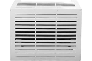 Nova Italf L86-P44-H68 Cache-climatiseur pour unité extérieure en aluminium pour façades (classique blanc 9010 L86-P44-H68)