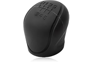 INBOLM 6 Speed Gear Knob Cover Black,Universal Gear Knob Cover, Upgraded TPU Gear Stick Cover,Easy to Clean,Easy Installation, 23LWW027