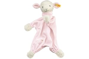 Steiff Schmusetuch Träum-süß-Lamm, Süßes Stofftier, Jungen, Mädchen & Babys ab 0 Monaten, Plüschtier 30 cm, Rosa, 239632