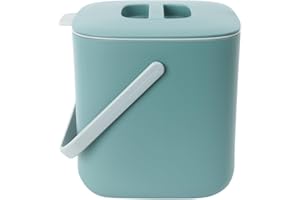 BLUE GINKGO Bac à Compost de Cuisine - Bac de Déchets Alimentaires Facile à Nettoyer | Bac à Compost de Cuisine pour Plan de Travail | Fabriqué en Corée (2,6 L) - Vert