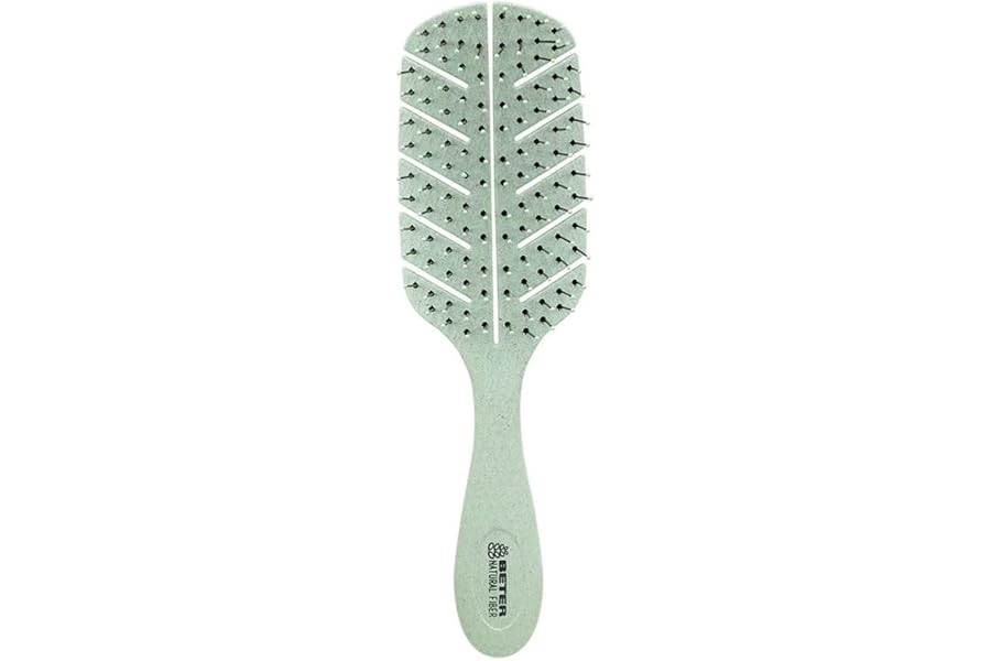 Beter - Cepillo de pelo esqueleto antitirones Natural Fiber hecho a base de fibras de trigo, Cepillo Desenredante Antienredos