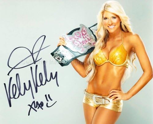 KELLY KELLY aka Barbie Blank - WWE/ECW Wrestler GENUINE AUTOGRAPH
