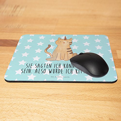 Mr. & Mrs. Panda Mauspad Druck Einhorn Katze – 100% handmade in Norddeutschland – Einhorn, Unicorn, Katzer, Mieze, Regenbogen, Glitzer, Einhornpower, Erwachsenwerden, Einhornliebe, Katze, Katzenliebe, Katzenhorn, Einhornkatze, Kittyhorn Mouse Pad, Mousepad, Computer, PC, Männer, Mauspad, Maus, Geschenk, Druck, Schenken, Motiv, Arbeitszimmer, Arbeit, Büro Einhorn, Unicorn, Katzer, Mieze, Regenbogen, Glitzer, Einhornpower, Erwachsenwerden, Einhornliebe, Katze, Katzenliebe, Katzenhorn, Einhornkatze - 4