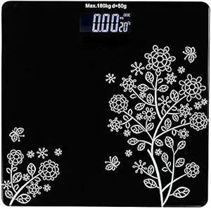 Naksh Enterprise Electronic Thick Tempered Glass & LCD Display Electronic Digital Personal Bathroom Health Body,Health & Personal Care, Home Medical Supplies & Equipment,weight scale for human body(Black)