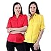 NumBrave Red & Yellow Solid Rayon Formal Shirt For Women -Pack of 2 RS.659.00