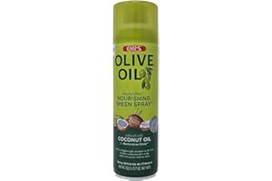 ORS Olive Oil Sheen Spray 481 ml - Spray nutritivo para el cabello con aceite de oliva, aloe vera y manzanilla Hidrata, protege y da brillo