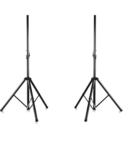 Trépied Enceinte COSTWAY - Hauteur Réglable 97-181 Cm, Charge 50 Kg - Stable, Portable Pour Home Studio