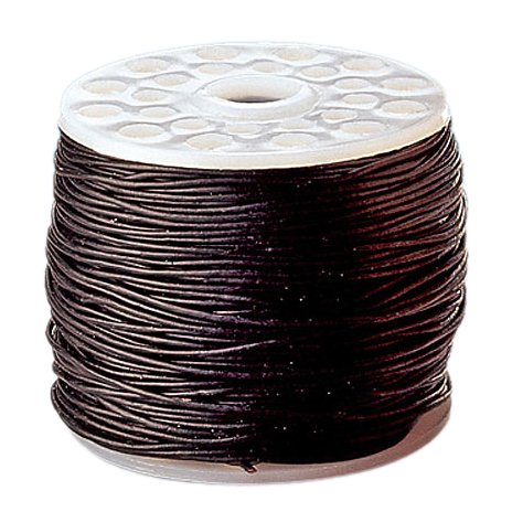 Imagen 1 de Gütermann/KnorrPrandell 2249280 - Bobina de 20 metros de cordón de cuero en color negro de 1,0 mm de espesor [Importado de Alemania]