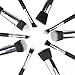 Tonsee Pro 10pcs Makeup Cosmetic Blush Brush Eyebrow Foundation Powder Brushes Kit Set Silver