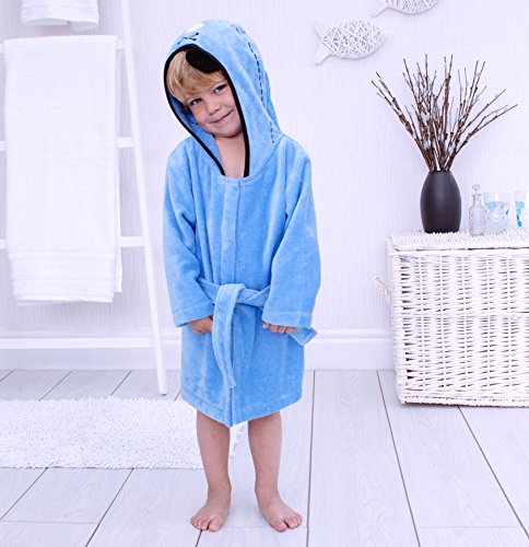 Bathing Bunnies Hooded Pirate Bath Robe Cotton for 1-3 Year Old