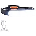 LETOUR Head Torch Rechargeable, 5000mAh LED Headlight, Ultra-Wide-Angle 230° Lighting Headlamps 90°Adjustable COB Hardhat Light, IPX6 Waterproof 2000Lumens Headtorch for Camping, Hiking, Jogging