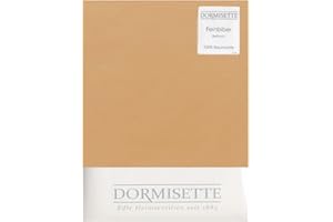 Dormisette Biber Bettlaken zum Auflegen 150x250 cm Farbe: Karamel