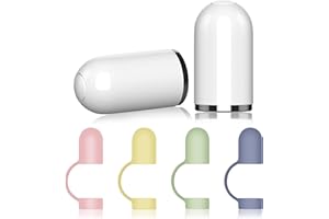 AOUZOVLI 2 Pezzi Tappo Pencil Tappo Magnetico di Ricambio 2 Pezzi Tappi Magnetico di Ricambio Accessori Compatibile con Pencil 1a Generazione (2 Pezzi, Bianco)