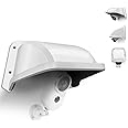 (Security Camera Cover)Universal Outdoor Camera, Sun Rain Shade Cover Shield for Dome/Bullet, Stick Up Cameras, Weatherproof (white ABS)