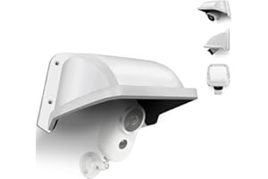 OOSSXX (Security Camera Cover)Universal Outdoor Camera, Sun Rain Shade Cover Shield for Dome/Bullet, Stick Up Cameras, Weatherproof (white ABS)