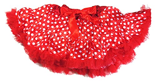 Dancina Toddler Little Dancer Tutu Polka Dots Ballet Satin red w white dots