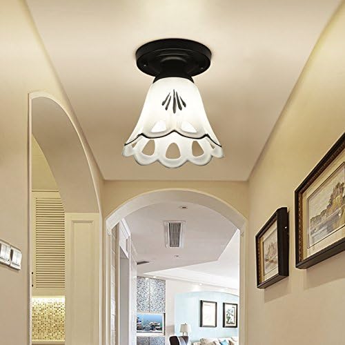 G Ceiling light Aisle Ceiling Lamp Pastoral Style Living Room Bedroom Lamp Restaurant Lamps Pendant Lamps,A,Width 15cm high 23cm