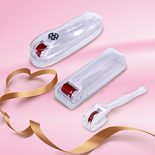 3er Set Derma Roller durch ZJchao – 3 Separate Roller verschiedener Needle, 1080, 1,5 mm / 540 mm, 1,0 mm / 240 mm, 0,5 mm. Hergestellt von sterilisierten Titanium * Safe, eine effektive Alternative zu einem Facelift * stimulieren Kollagen und Elastin * Entfernen Sie Narben und Dehnungsstreifen * verhindern oder rückgängig Haar Loss * Reduziert schlaffe, Altersflecken, Sonnenschäden und andere Zeichen des Alterns - 6