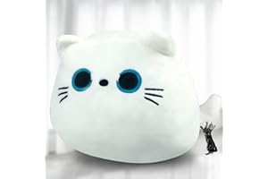 Kyduu Czarny Kot Pluszowy Zabawka, Pluszowa Poduszka Dla Kota, Pluszowe Poduszki, Pluszowy Kot, Ważony Plusz, Pluszowa Poduszka, Pluszowa Zabawka, Pluszowa Poduszka Dekoracyjna, Wypchana Zabawka(400g)