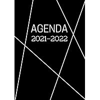 Agenda Scolaire en Français: Format A5 Agenda Journalier Quotidien Noir | Fille Garçon College Lycee Etudiant Primaire…
