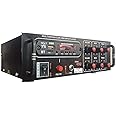 Tech-lobby® Sterio Sound Amplifier with USB,AUX,MIC,BLUTHOOTH,AV,2RC-Build in BLUTHOOTH with 4440 Double IC Circuit Power AV