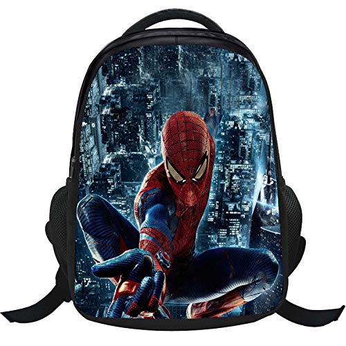 JKAINI Mochila Infantil Escolar Primaria 6-12 Años Mochila Chico Araña 3D Impresa,Spiderman?B?-40 * 28 * 17cm