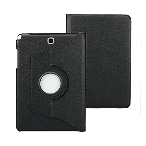 4in1 Hülle für Samsung Galaxy Tab A 9.7 (T550 T551 T555N) – Schutzhülle Cover Case Tasche ( unterstützt automatische Wake up Sleep Funktion), Schwarz + 1x Schutzfolie + 1x Touchpen - 2