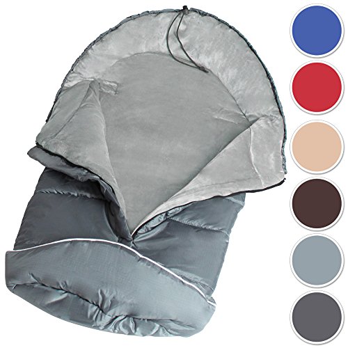 Preisvergleich Produktbild TecTake Winterfußsack für Kinderwagen Buggy Autositz (Grau)
